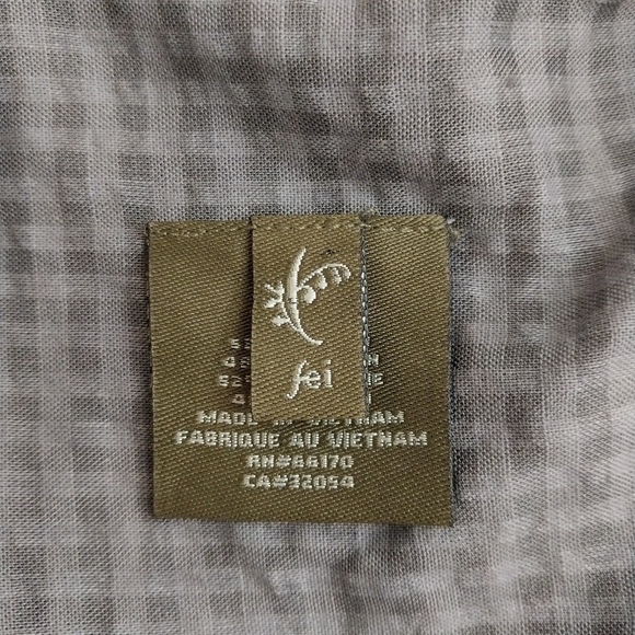 Anthropologie Fei Shirt Dress Green Grey Gingham Checked Size Small - Picture 6 of 6